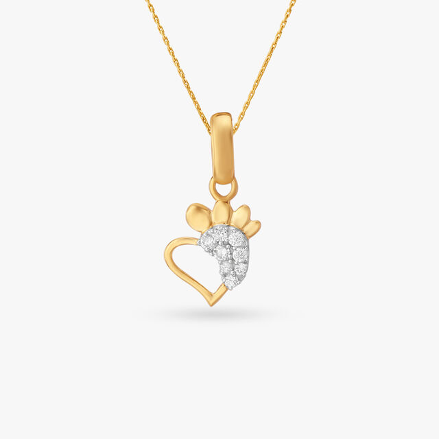 Baby Steps Diamond Pendant for Kids 