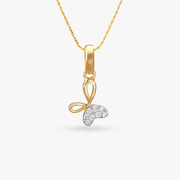 Tiny Wings Diamond Pendant For Kids