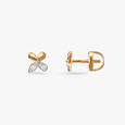 Twinkling Flowers Diamond Stud Earrings For Kids 2