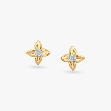 Dainty Sparkle Diamond Stud Earrings For Kids