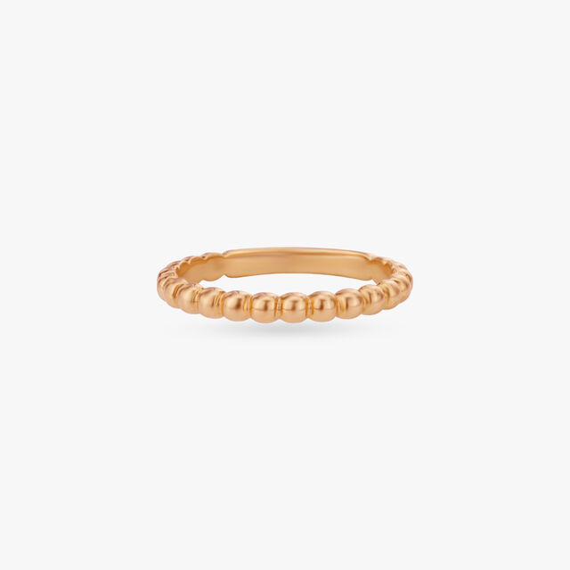 Sculpted Bead Gold Ring 2