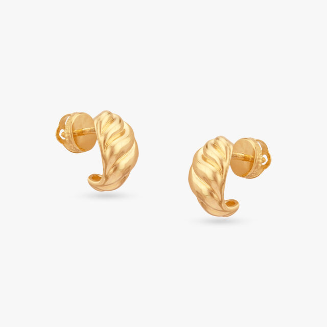 Timeless Twist Gold Hoop Earrings