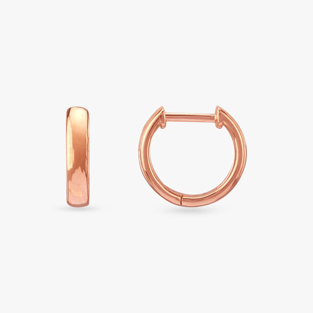 Sleek Chic Gold Hoop Earrings 3