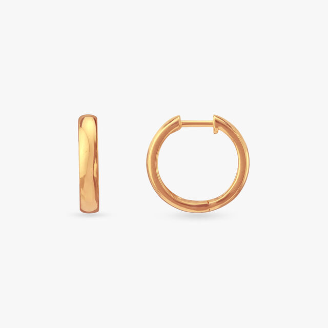 Classic Glow Gold Hoop Earrings