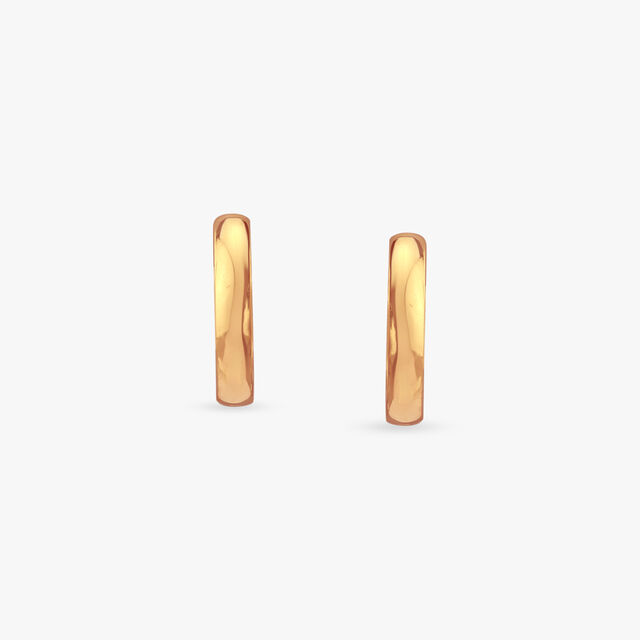 Classic Glow Gold Hoop Earrings