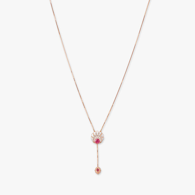 Timeless Rays Diamond Pendant with Chain and Earrings Set 2