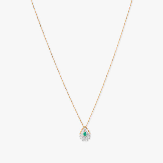 Ethereal Rays Diamond Pendant with Chain and Earrings Set 2