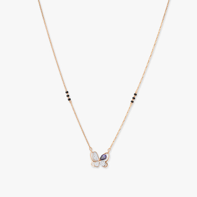 Enchanting Butterfly Diamond Mangalsutra