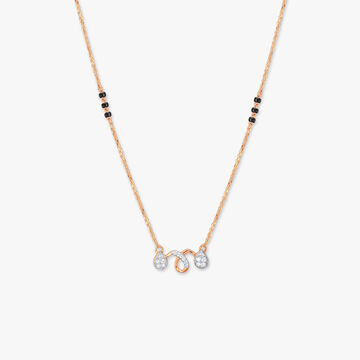 Elegant Twist Diamond Mangalsutra