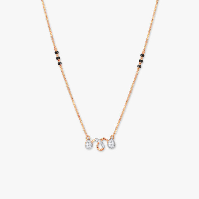 Elegant Twist Diamond Mangalsutra