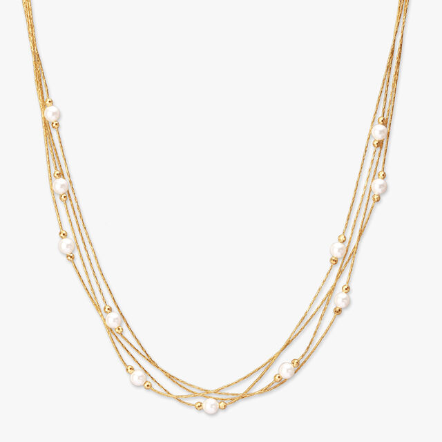 Timeless Grace Pearl and Gold Chain