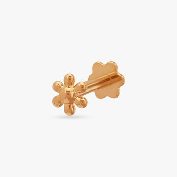 Bloom Charm Gold Nose Pin