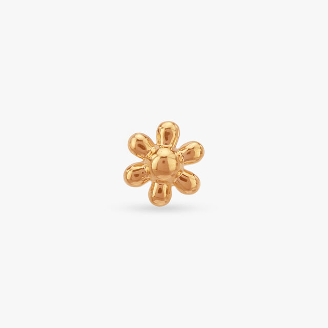 Bloom Charm Gold Nose Pin