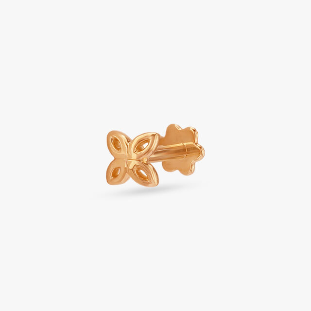 Petal Whisper Gold Nose Pin