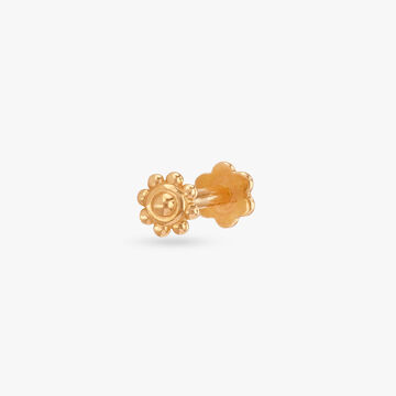 Ethereal Daisy Gold Nose Pin