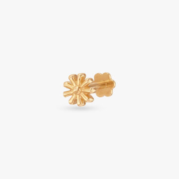 Daisy Charm Gold Nose Pin