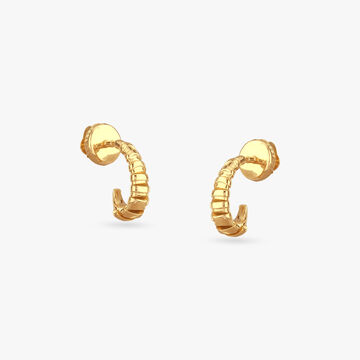 Stack Loop Gold Hoop Earrings