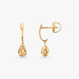 Twisted Vine Gold Hoop Earrings 2