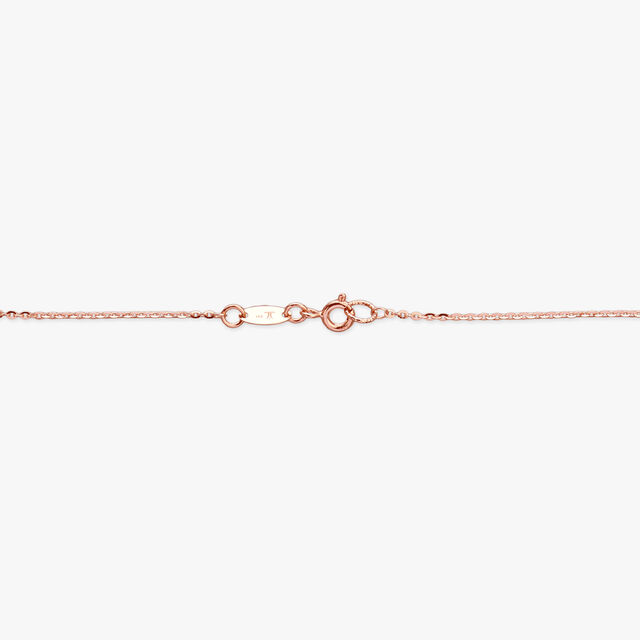 Etched Heart Gold Chain
