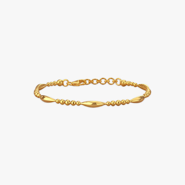 Glint Bead Gold Bangle 2
