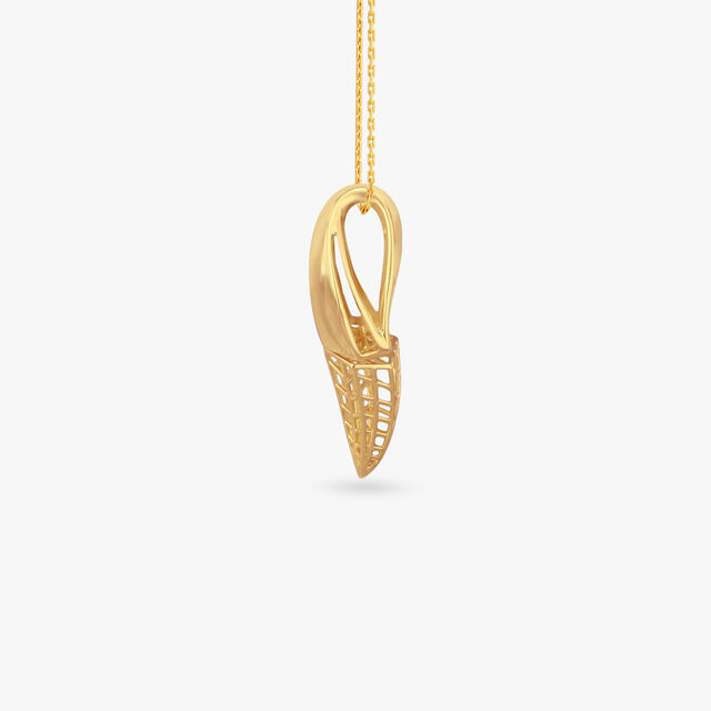 Horizon Drift Gold Pendant and Earrings Set 3