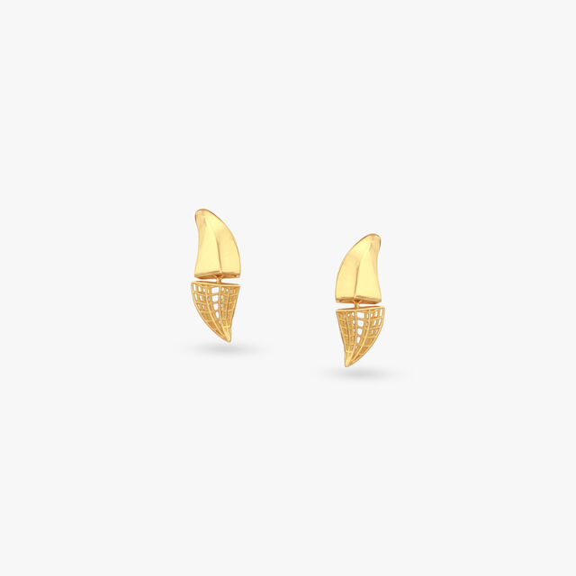 Horizon Drift Gold Pendant and Earrings Set 4