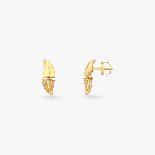 Horizon Drift Gold Pendant and Earrings Set 5
