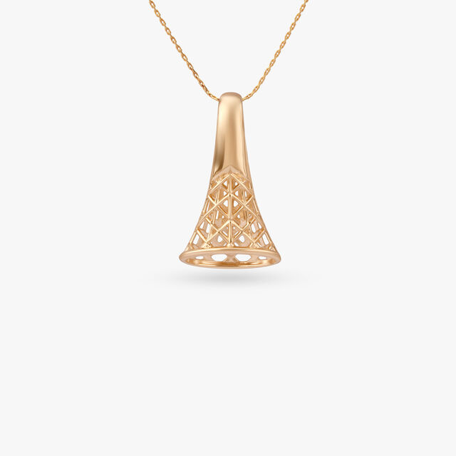 Aurora Lattice Gold Pendant and Earrings Set 2
