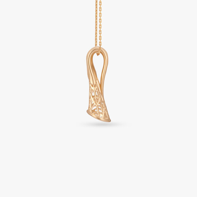 Aurora Lattice Gold Pendant and Earrings Set 3