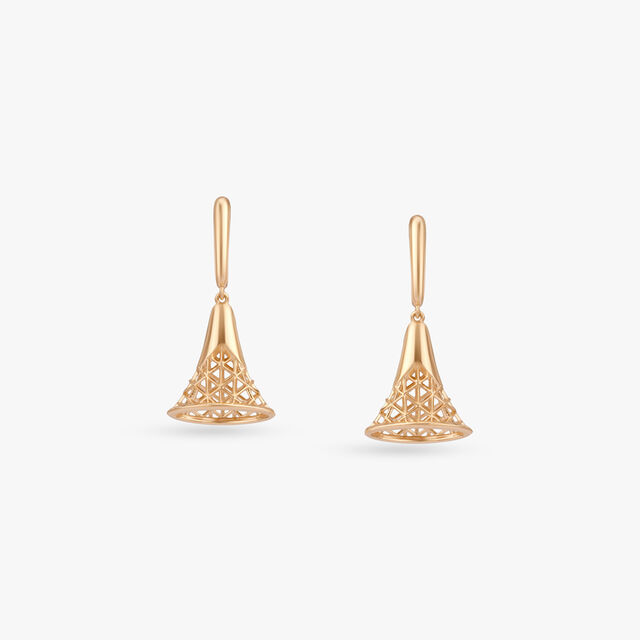 Aurora Lattice Gold Pendant and Earrings Set 4