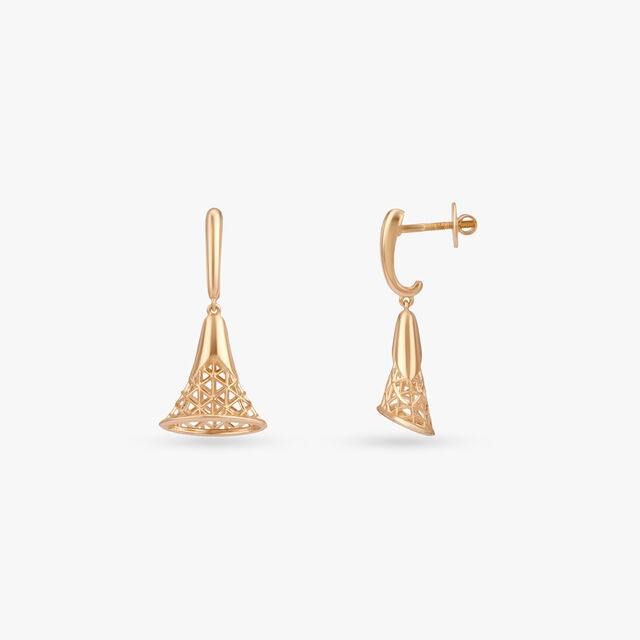 Aurora Lattice Gold Pendant and Earrings Set 6
