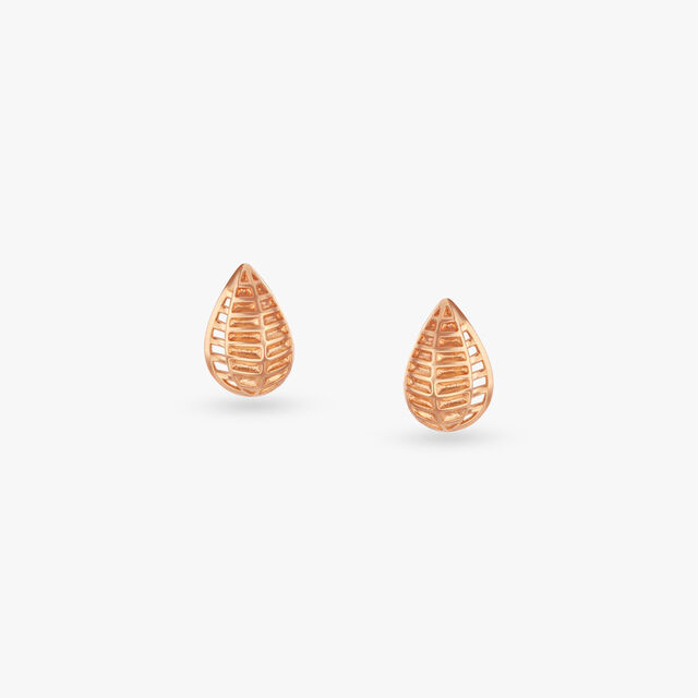 Gilded Foliage Gold Drop Earrings 3