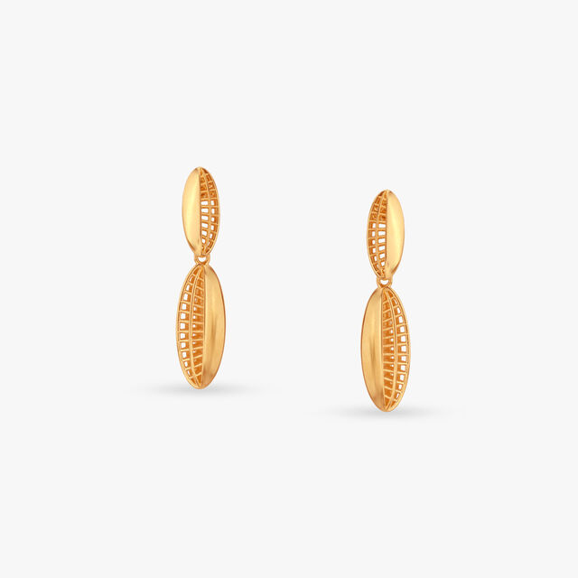 Modern Muse Gold Drop Earrings 