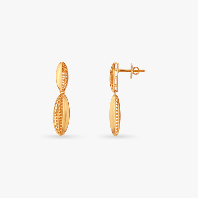 Modern Muse Gold Drop Earrings 2
