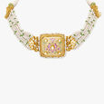 Utkrusht Glass Kundan Necklace Set,,hi-res 2