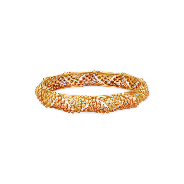 Surreal Gradation Bangle in Yellow and Rose Gold 