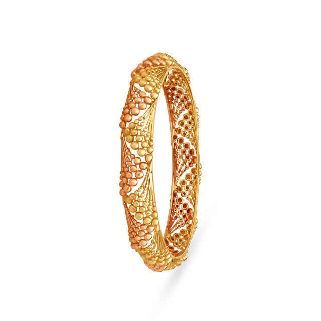 Surreal Gradation Bangle in Yellow and Rose Gold 2