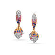 Graceful Tulips Sapphire Drop Earrings,,hi-res 