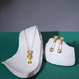 Traditional Lariat Necklace Set 