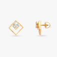 Sparkly Geometric Stud Earrings 2
