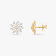 Floral Diamond Stud Earrings 2