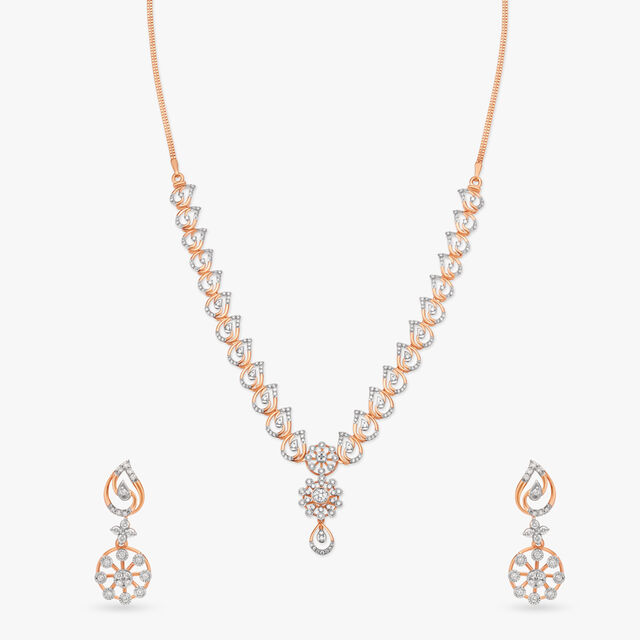 Garden of Eden Diamond Necklace Set 