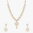 Gleaming Grace Diamond Necklace Set 