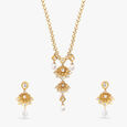 Ethereal Chikankari Necklace Set 