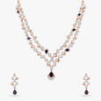 Intricate Diamond Necklace Set 