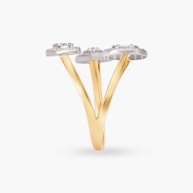 Lively Leaf Dance Diamond Finger Ring 3