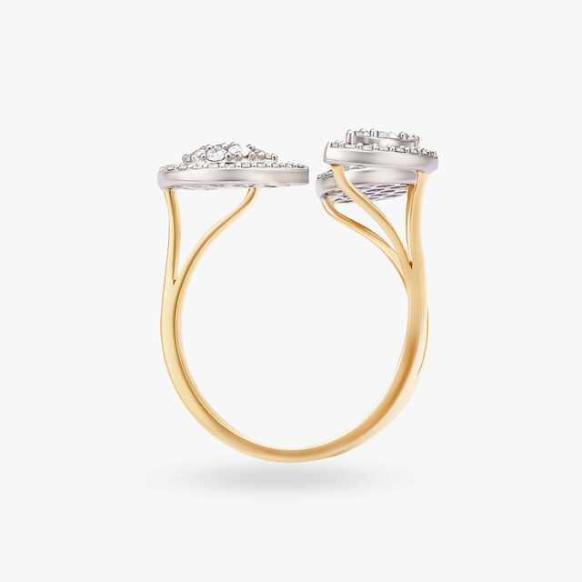 Lively Leaf Dance Diamond Finger Ring 4