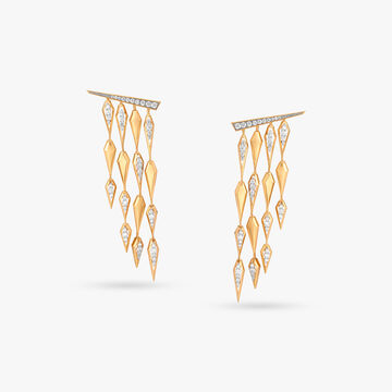 Cascading Diamond Drop Earrings