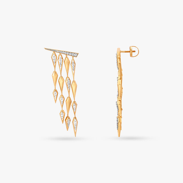 Cascading Diamond Drop Earrings 3