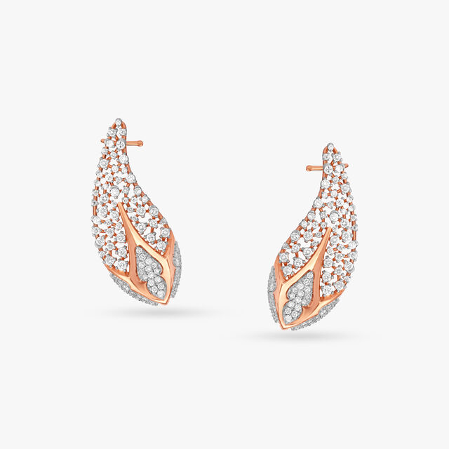 Sparkling Slender Climber Earrings 